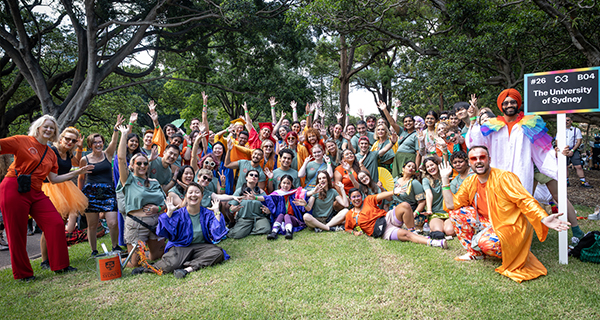 USYD students and staff at the 2026 Sydney Gay and Lesbian Mardi Gras Parade 