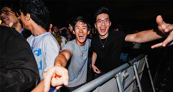 Students at Party at Manning