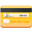 An emoji of a debit card