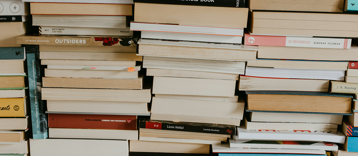 a stack of books
