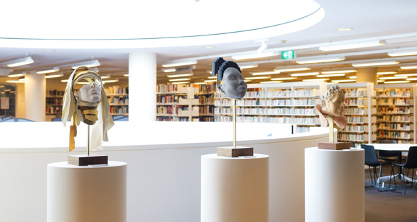 Busts at The Con Library