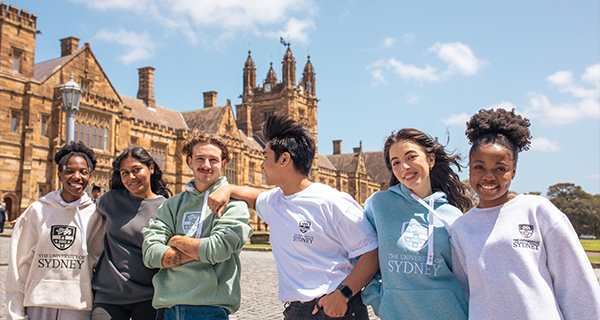 Students in USYD merch
