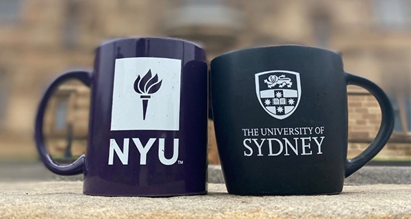 NYU and USYD mugs