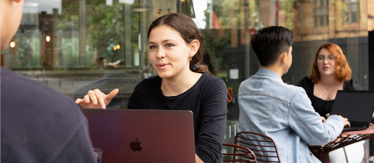 Students at Taste Cafe
