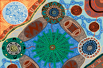 The One Sydney, Many People artwork by Luke Penrith
