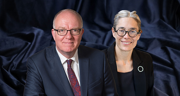 Richard Ovenden OBE and Associate Professor Sophie Gee