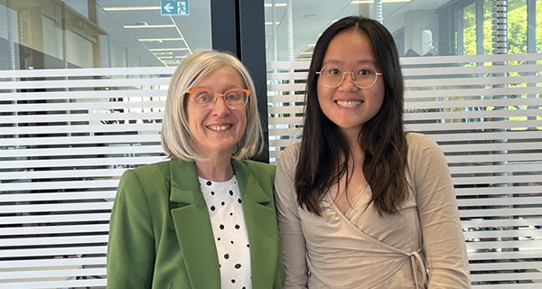 Joanne Wright with Phan Vu