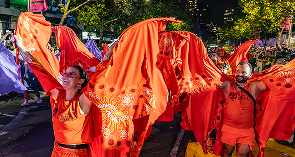 Community marching for The University of Sydney at Mardi Gras
