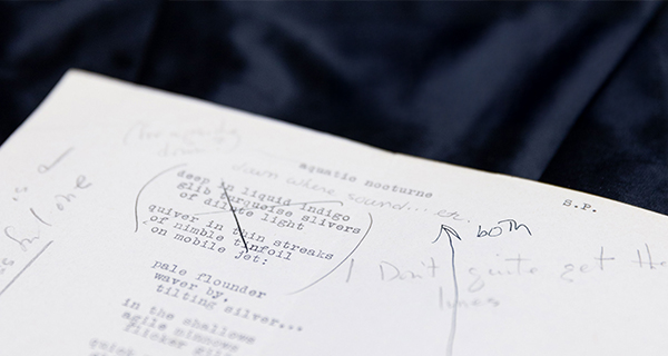 Sylvia Plath manuscript