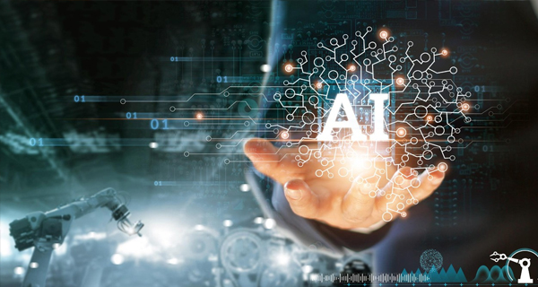 A hand harnessing artificial intelligence