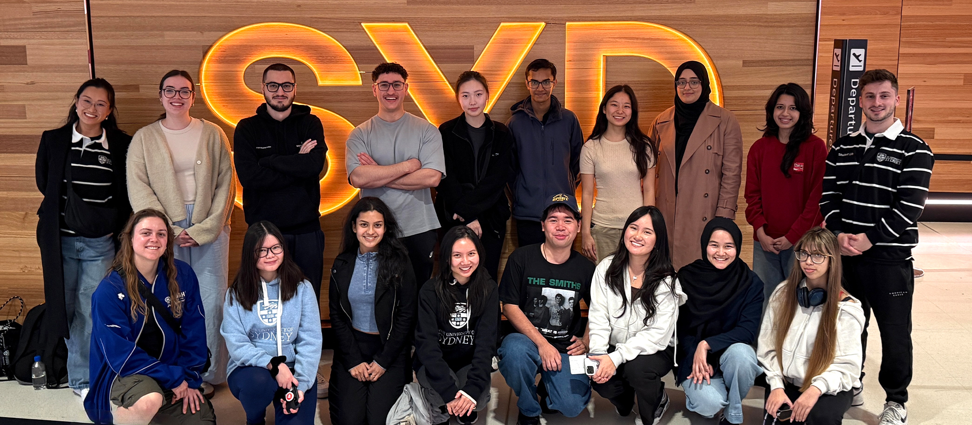Students at Sydney Airport
