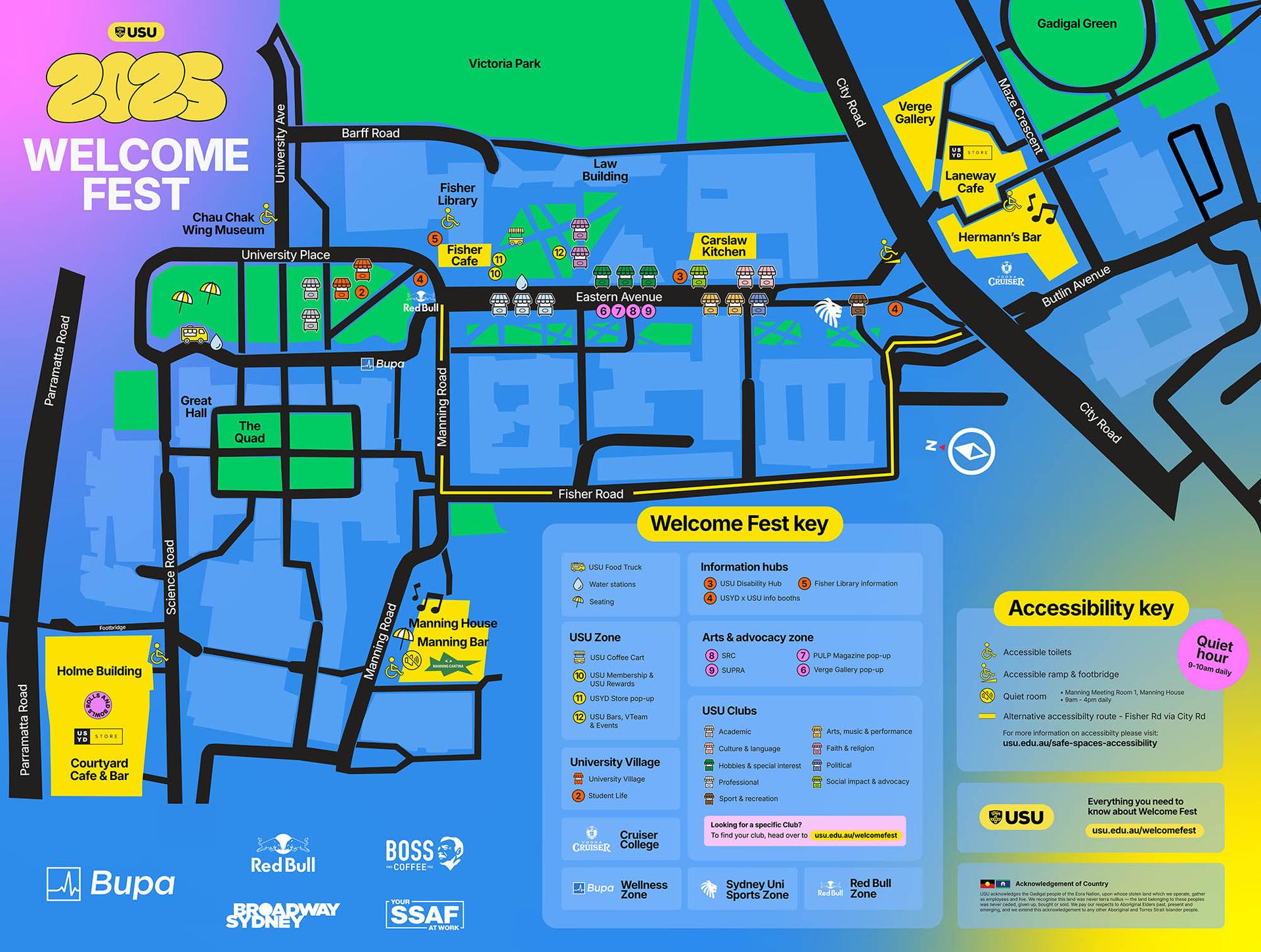 Welcome Fest 2025 Semester 2 Map
