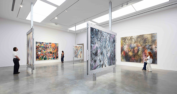Julie Mehretu's exhibition on display at the MCA