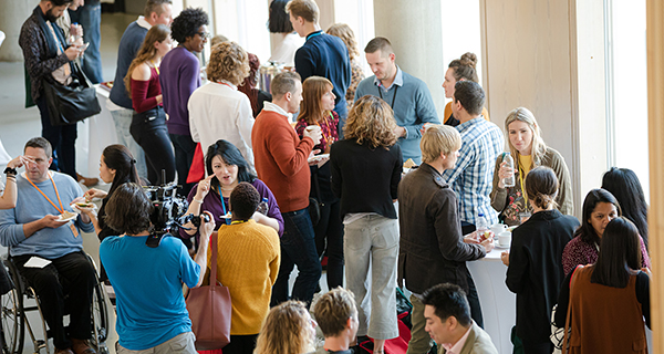 A group of people networking