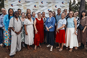 Garma Festival participants smiling